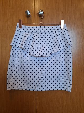 Preciosa minifalda Suite Blanco estilo Navy T XS