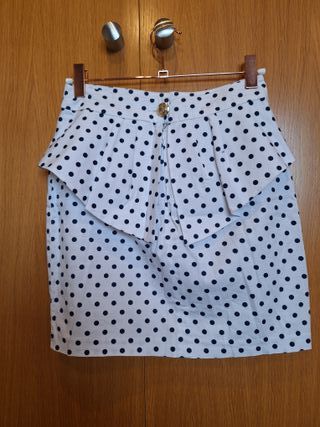 Preciosa minifalda Suite Blanco estilo Navy T XS