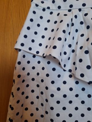 Preciosa minifalda Suite Blanco estilo Navy T XS