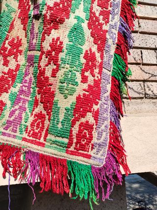 Colcha de tiro antigua