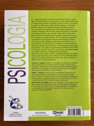 Manual de psicopatología y trastornos psicológicos