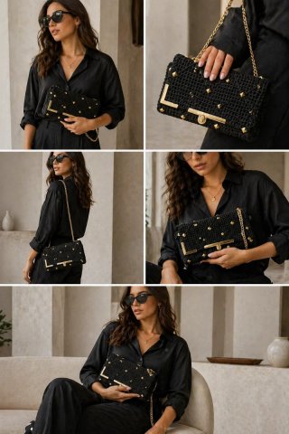Mini bolso de fiesta, hecho a mano.