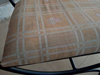 Banco taburete descalzador forja.