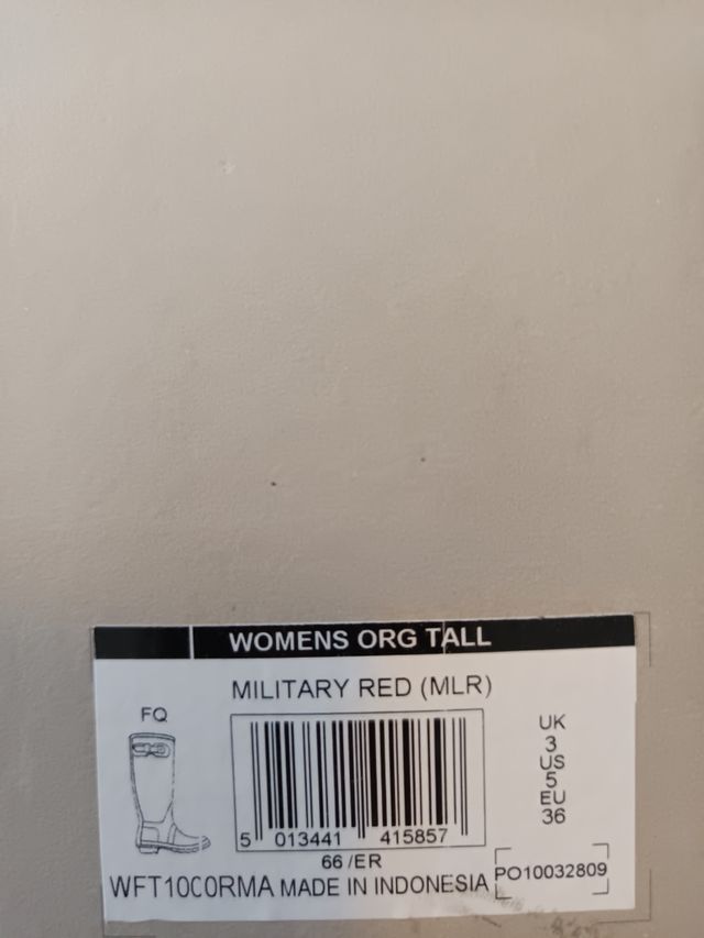 Botas Hunter 36 rojas