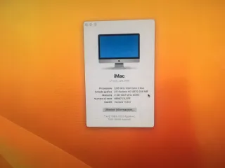 imac 27 2009 3.06 Ghz intel core 2duo hd 120gb ssd