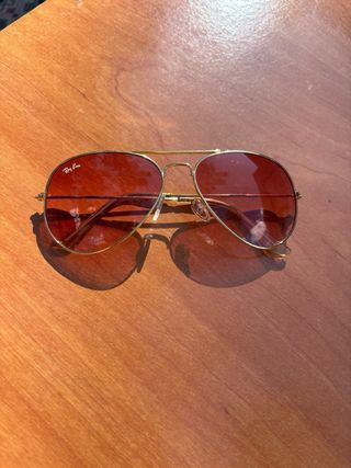 Gafas RayBan aviador rosa