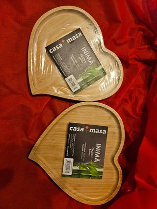 Vassoi legno cuore