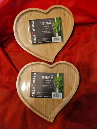 Vassoi legno cuore