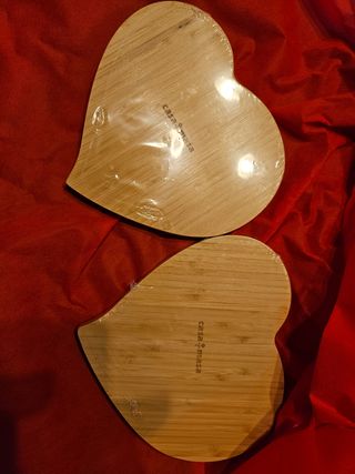 Vassoi legno cuore