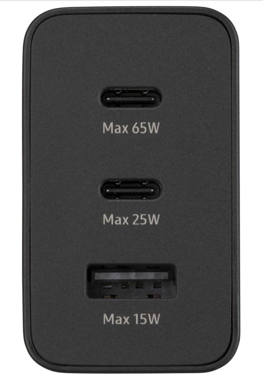 CARGADOR SAMSUNG ORIGINAL 65W TRIO EP-6530