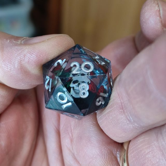 7 Dadi teschio dnd pathfinder