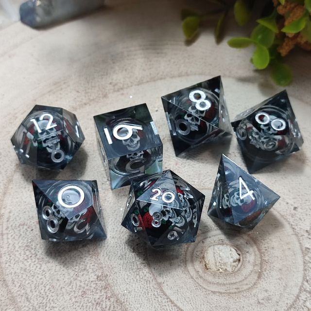 7 Dadi teschio dnd pathfinder