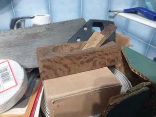 Cepillo de carpintero antiguo