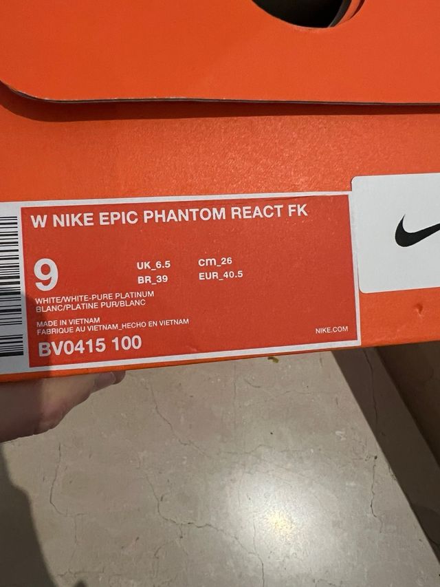 Nike epic phantom react NUEVAS
