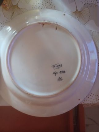 Platos de cerámica vintage