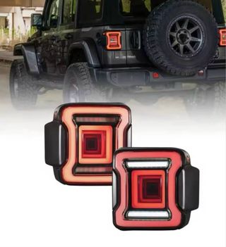 Oracle Lighting 5852-504 Black Series LED Tail Lights For 18-22 Jeep Wrangler JL