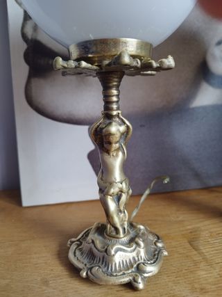 Pareja de lamparas de bronce