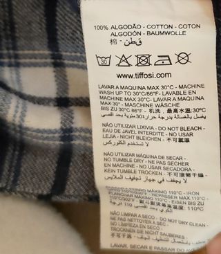 Camisa Cuadros Tiffosi talla S Mujer