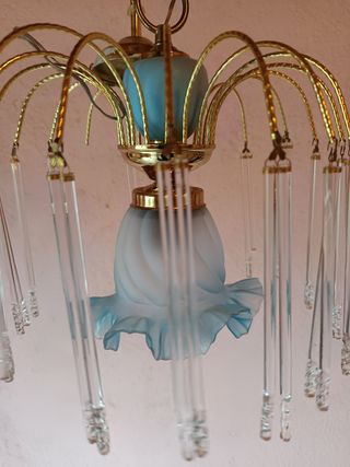 2 Lamparas de cristal de techo