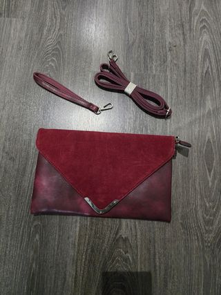 Bolso fiesta burdeos