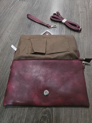 Bolso fiesta burdeos