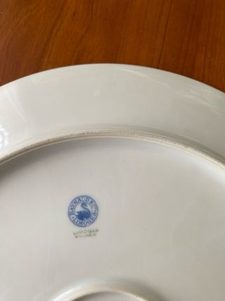 BANDEJA TARTERA PORCELANA ANTIGUA LIMOGES