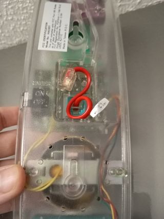 Teléfono vintage transparente