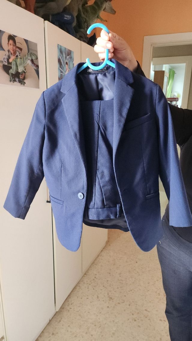 Traje chaqueta niño zara