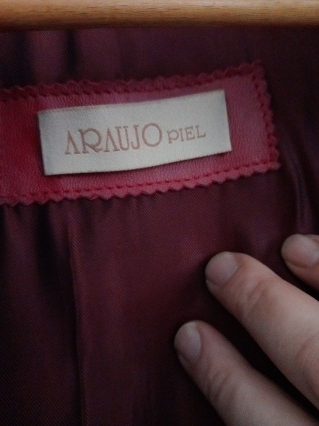 Chaqueta mujer Piel Granate