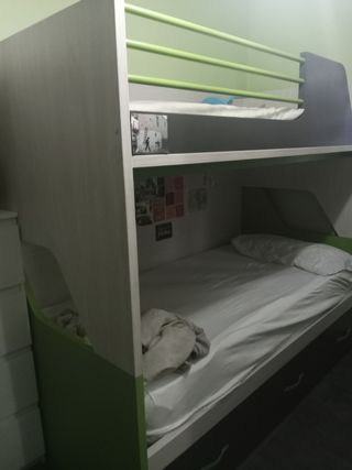 Literas madera nuevas 90