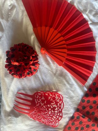 Accesorios disfraz flamenca