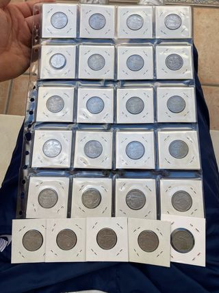 Lote 25 monedas 5 pesetas