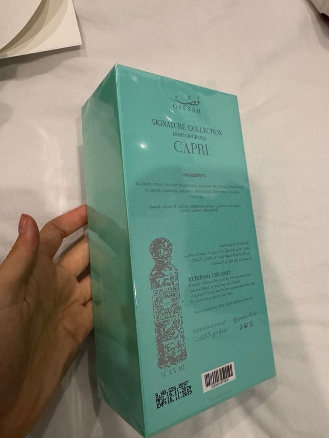 Gissah Capri 200ml Perfume Unisex Fresco Elegante Verano Embotellado