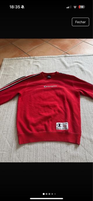 Camisola champion vermelha