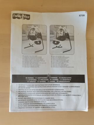 Columpio Fisher Price Aquarium Cradle Swing