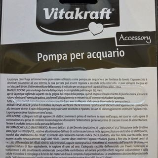 Vitakraft pompa per acquario nuova