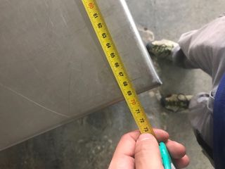 Mesa frigorifica 3 puertas marca Polar