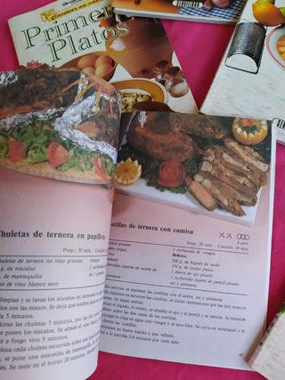 COCINAR EN CASA LOTE DE 6 LIBROS DE COCINA RECETAS