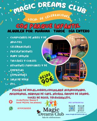 Local Celebraciones con Parque Infantil