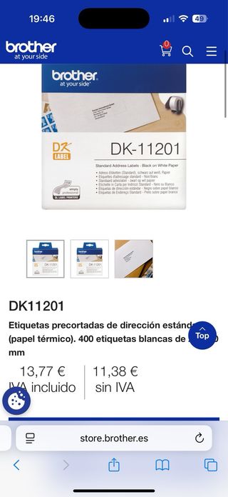 Impresora de etiquetas WIFI Brother  QL 710 W