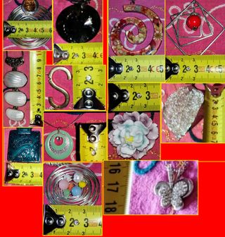 COLGANTES Y COLLARES DISTINTOS ESTILOS:1X1,5€