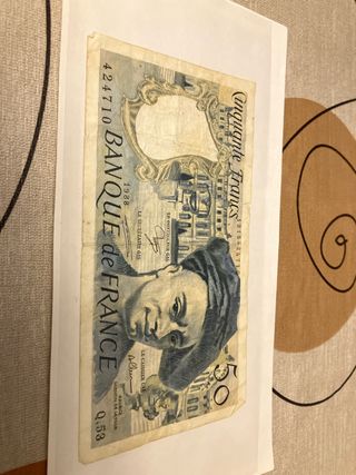 Billete 50 francos franceses de 1988