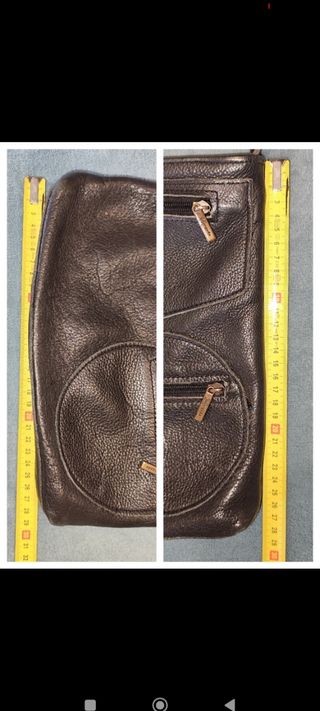 Bolso cuero negro