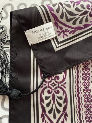 Lote de 4 pañuelos de seda