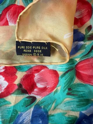 Lote de 4 pañuelos de seda