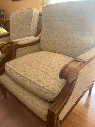 Conjunto de salón sofá de 3 plazas 2 sillones y mesita