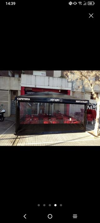 Parasol para terrazas de bar 4×4 medidas