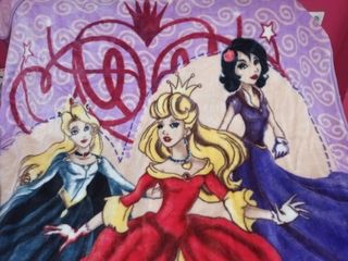 Manta infantil de princesas
