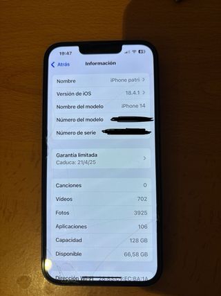 iphone 14 128 gb Midnight Black PRECIO NEGOCIABLE