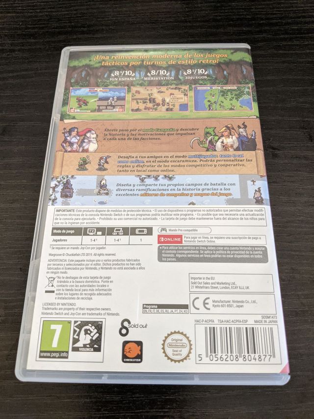 Wargroove Nintendo Switch